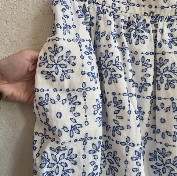 Talbots Midi Geo Eyelet Midi Skirt Sz 10 Nwot - Picture 6 of 9